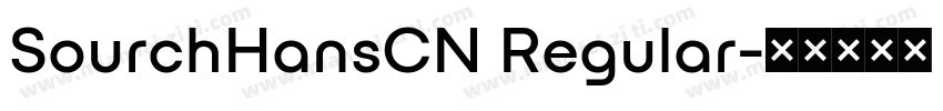 SourchHansCN Regular字体转换